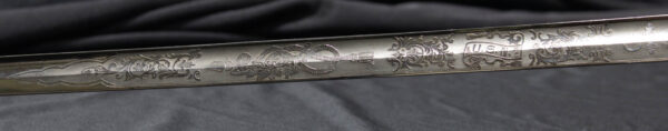 US Naval Officer's Sword with Outstanding Engraved Blade - Image 8