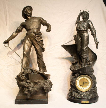 Pair of Spelter Statues