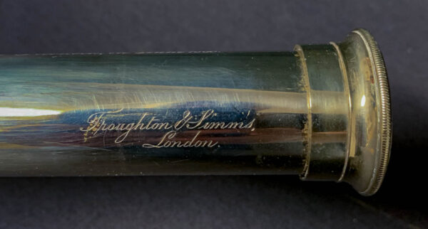 Fine British Presentation Telescope Dated 1868 - Image 2