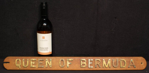 Name Plaque from the 1932 Liner QUEEN OF BERMUDA - Image 4