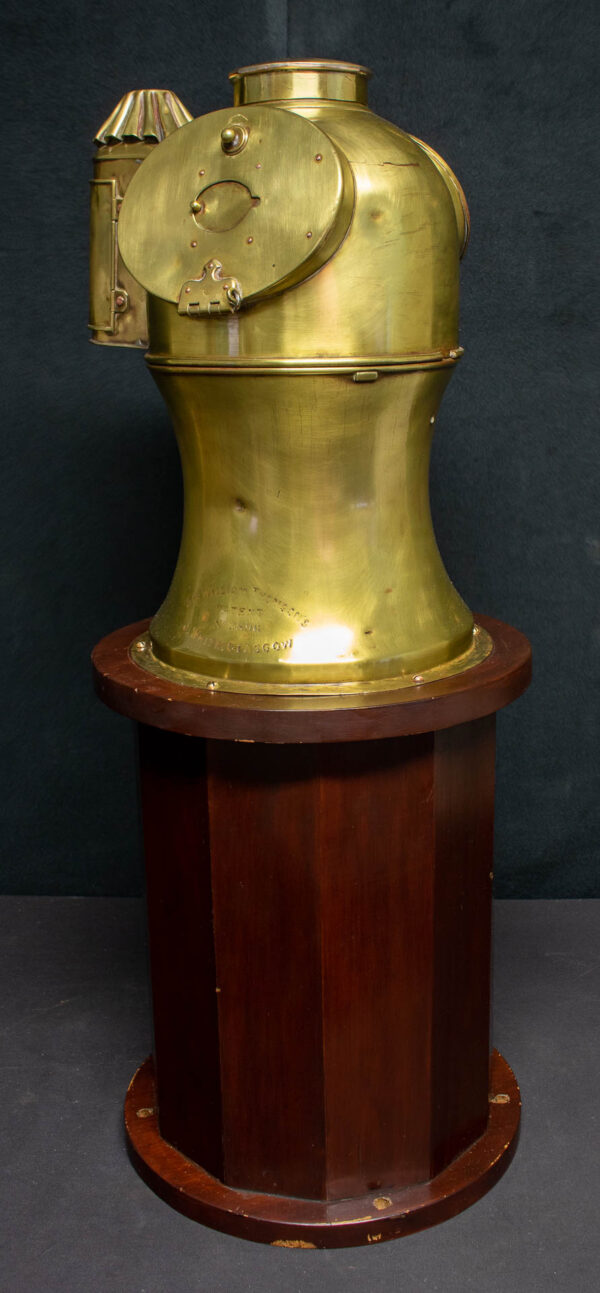 Yacht Binnacle on Mahogany Plinth by J. White of Glasgow - Image 11
