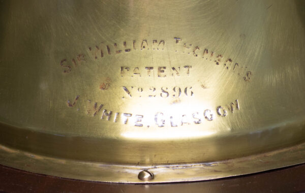 Yacht Binnacle on Mahogany Plinth by J. White of Glasgow - Image 3