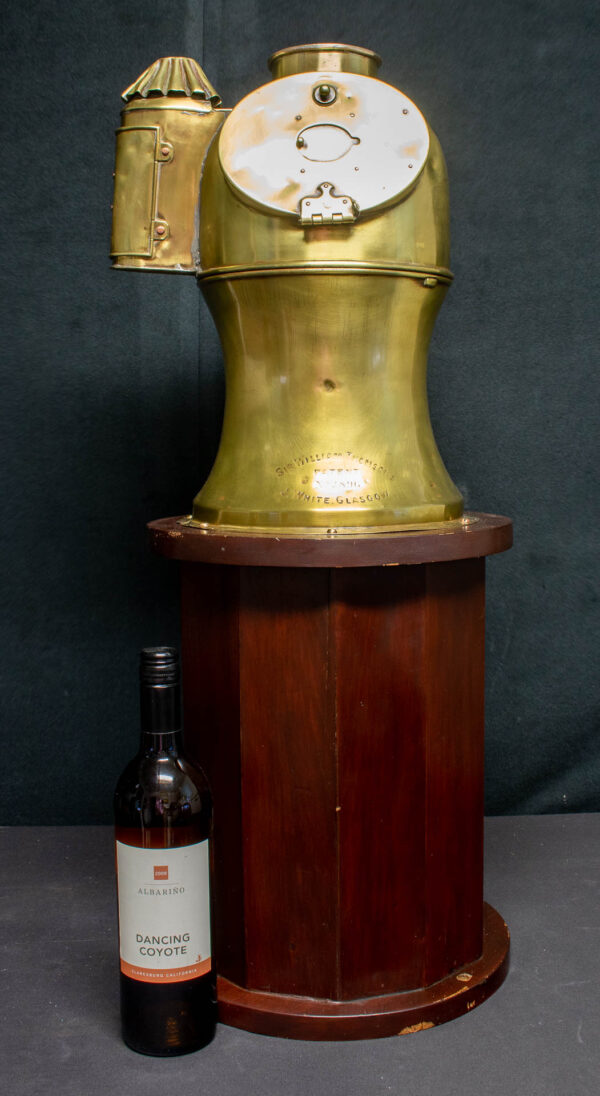 Yacht Binnacle on Mahogany Plinth by J. White of Glasgow - Image 10