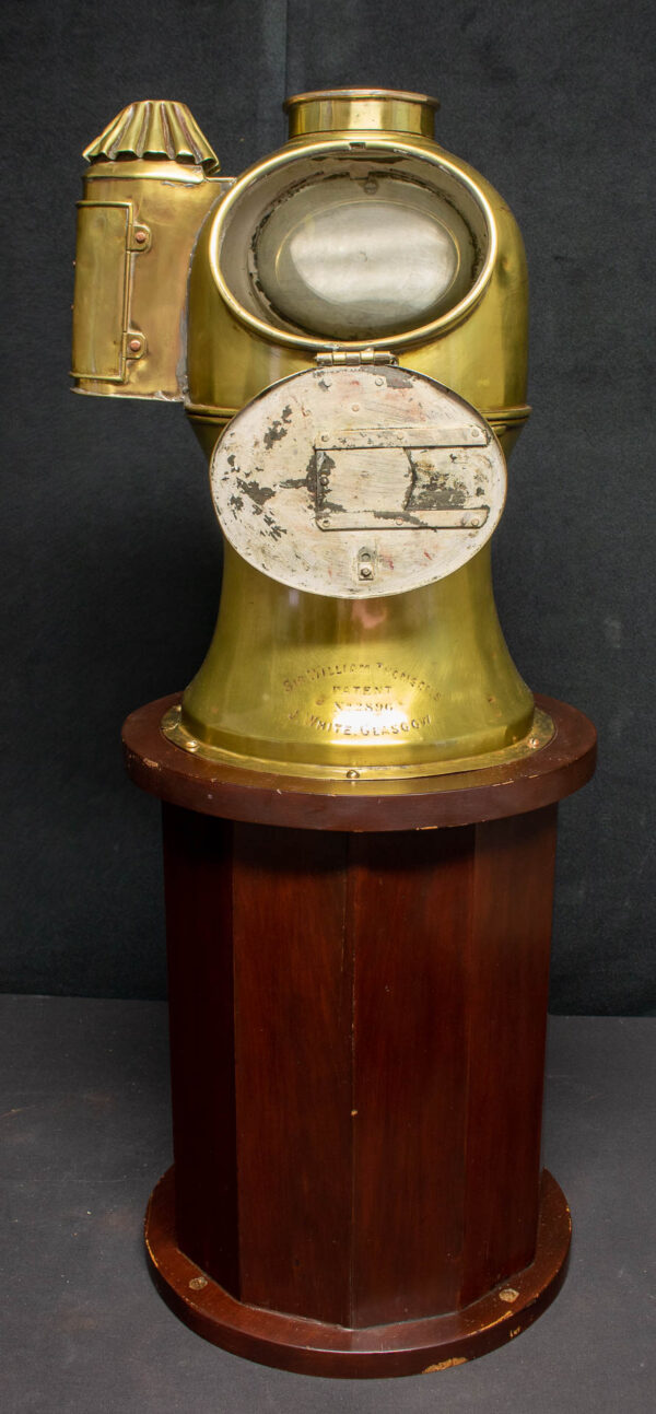 Yacht Binnacle on Mahogany Plinth by J. White of Glasgow - Image 9