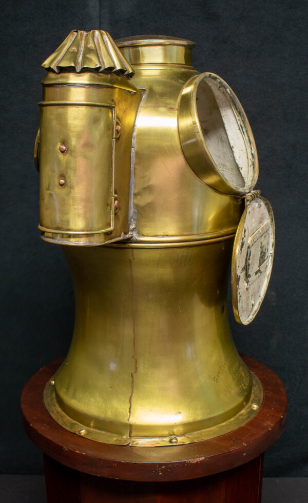 Yacht Binnacle on Mahogany Plinth by J. White of Glasgow - Image 6