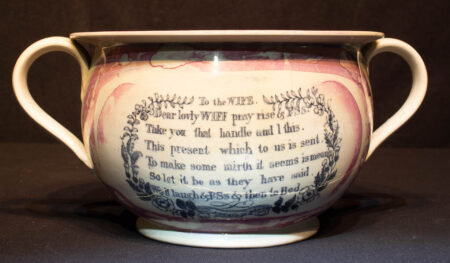 Sunderland Chamber Pot with Humorous Inscriptions