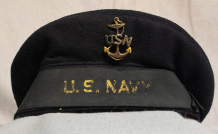 US Navy Sailors Cap with Insignia Pin