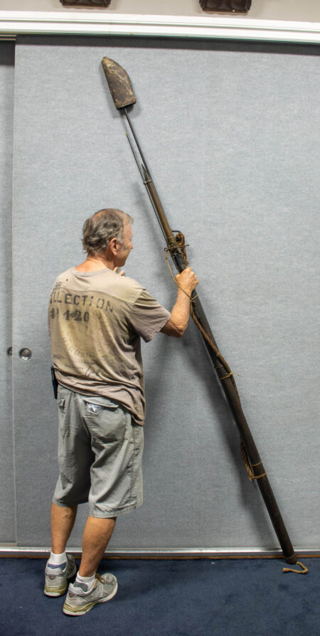 Rare Complete American Ebenezer Pierce Darting Gun with Harpoon by Cole