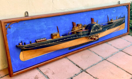Builders Half Dockyard Model of the Paddle Steamer WAVERLEY
