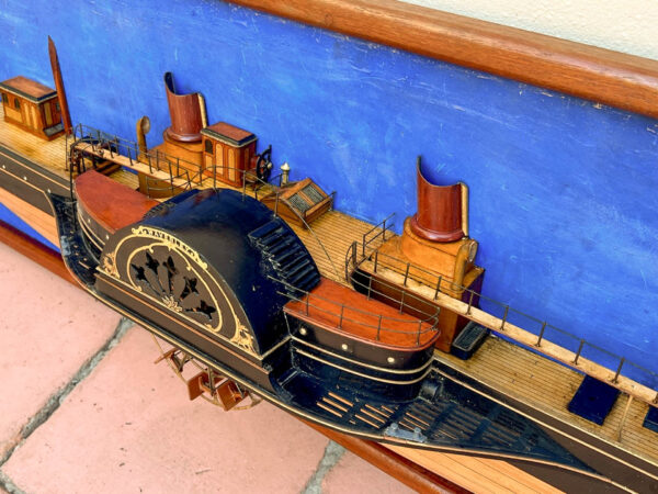 Builders Half Dockyard Model of the Paddle Steamer WAVERLEY - Image 6