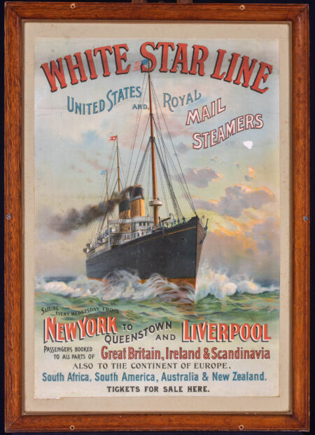 Original White Star Line Period Advertising Poster