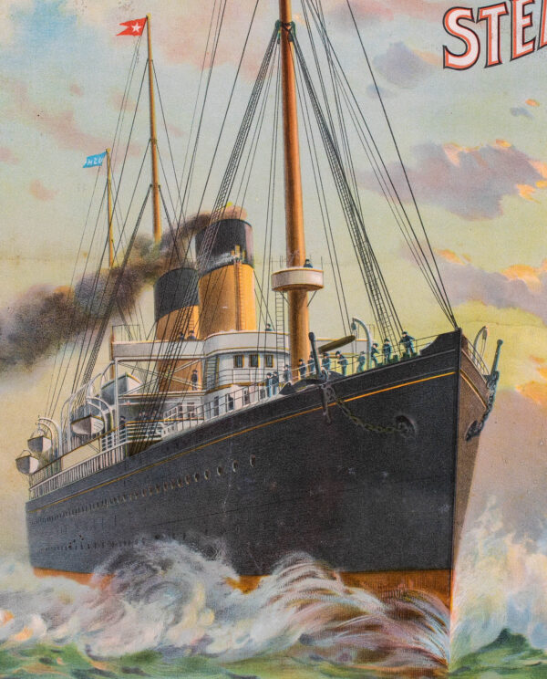 Original White Star Line Period Advertising Poster - Image 3