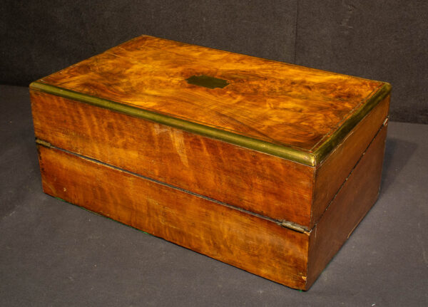 Burl Walnut Writing Desk Box - Image 2
