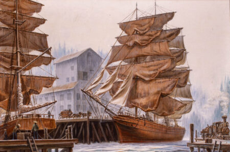 Ships Drying Sails