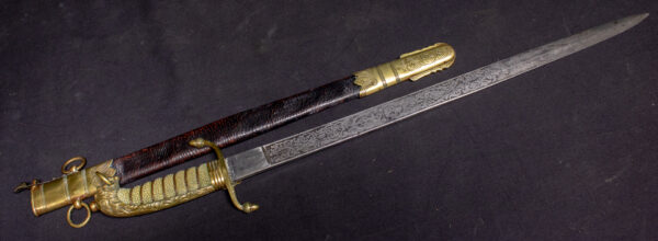 Royal Navy George V Regulation Dirk with Initialled Scabbard