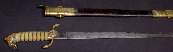 Royal Navy George V Regulation Dirk with Initialled Scabbard - Image 2