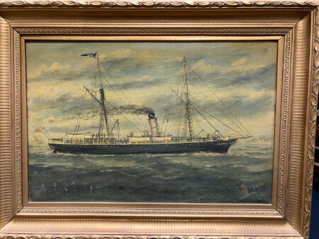 A Steamsail Ship Under Way