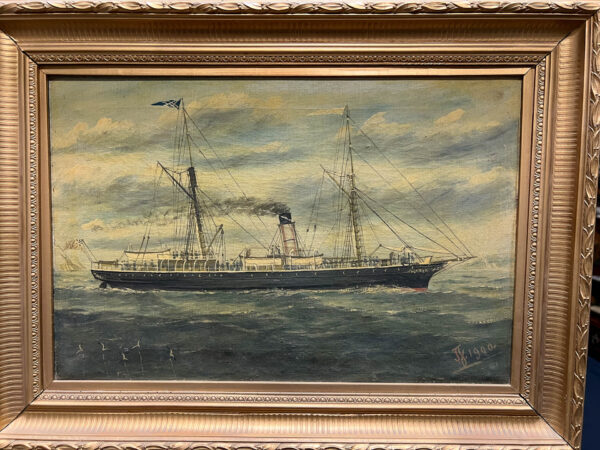 A Steamsail Ship Under Way