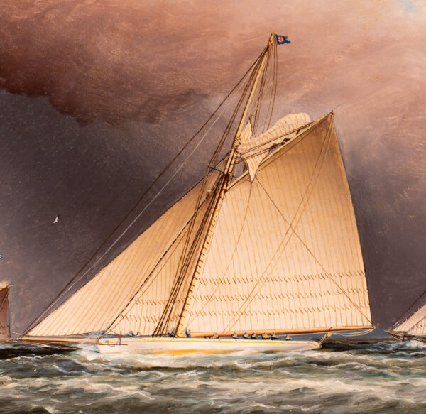 VOLUNTEER Off Sandy Hook, Heading Out to Race in the Goelet Cup - Image 4