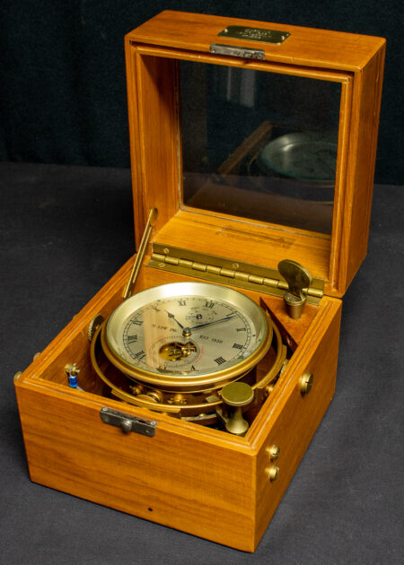 Two Day Marine Chronometer Master Clock by M Low, New York