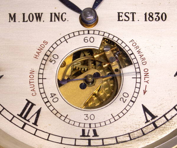 Two Day Marine Chronometer Master Clock by M Low, New York - Image 4