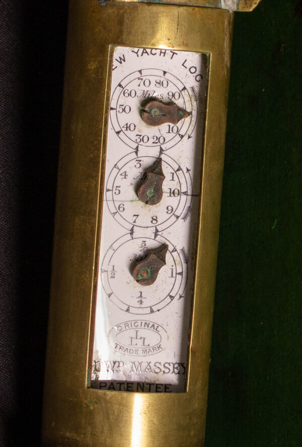 Edward Massey Patent Yacht Log with Complete Case and Labels - Image 2