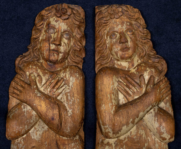Pair of Sternboard Figures in the Form of Mermaids - Image 8