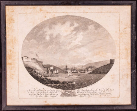 Set of Four 18th Century Engravings of Plymouth Harbour