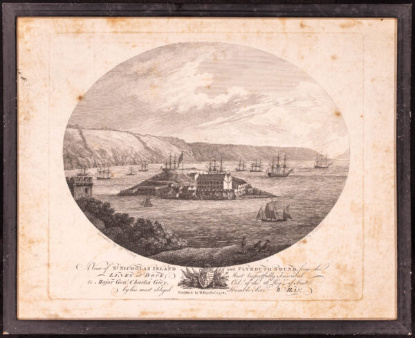Set of Four 18th Century Engravings of Plymouth Harbour - Image 3