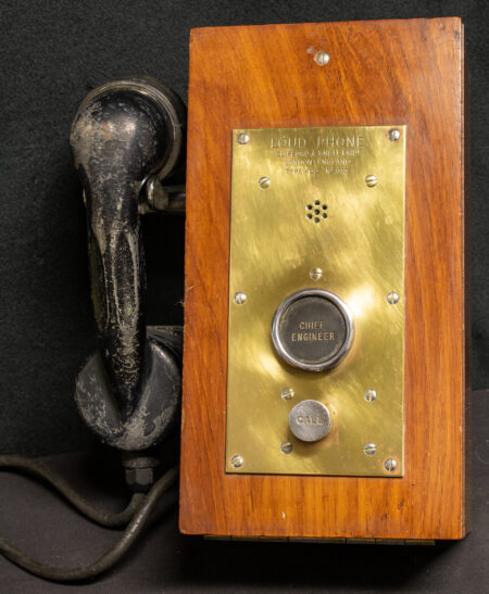 Ships Mahogany Cased Telephone