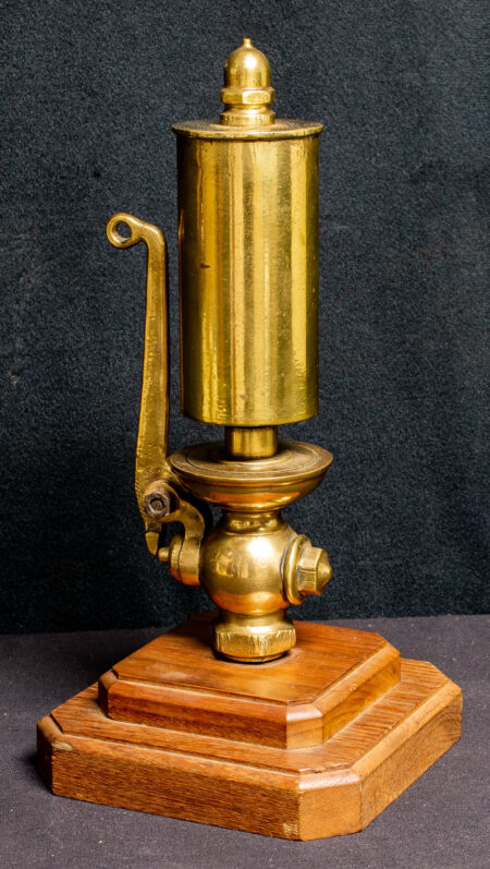 Brass Ships Steam Whistle with Teakwood Base
