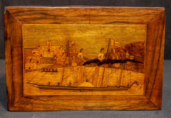 Trinity Lighthouse Coin Box with Four Ship Portraits - Image 7