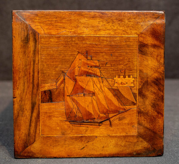 Trinity Lighthouse Coin Box with Four Ship Portraits - Image 6
