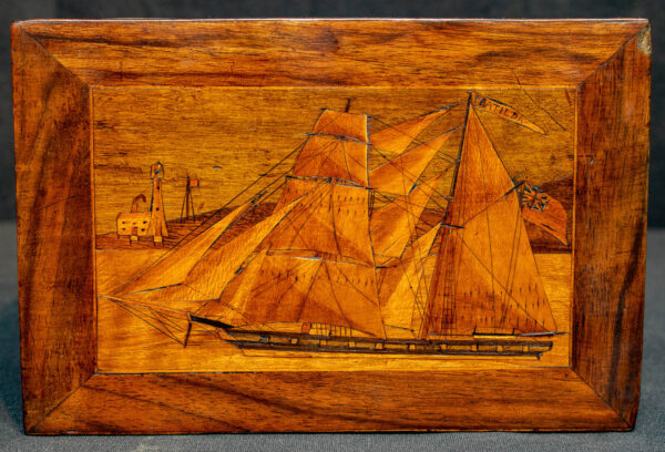 Trinity Lighthouse Coin Box with Four Ship Portraits - Image 5