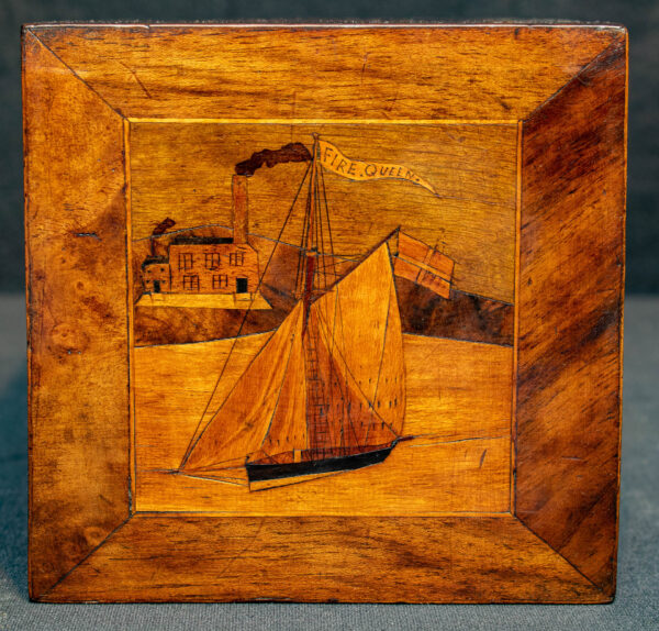 Trinity Lighthouse Coin Box with Four Ship Portraits - Image 4