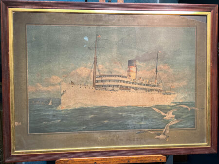 Great White Fleet United Fruit Steamship Service Framed Poster