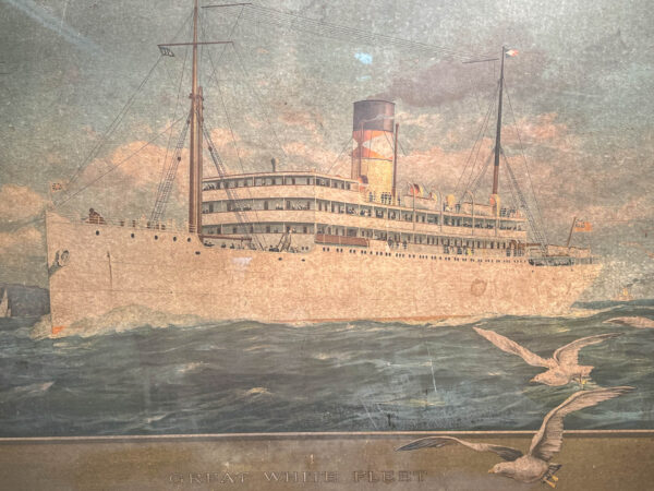 Great White Fleet United Fruit Steamship Service Framed Poster - Image 3