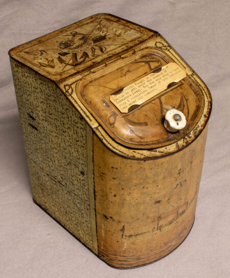 Period Tin Featuring the USS BALTIMORE
