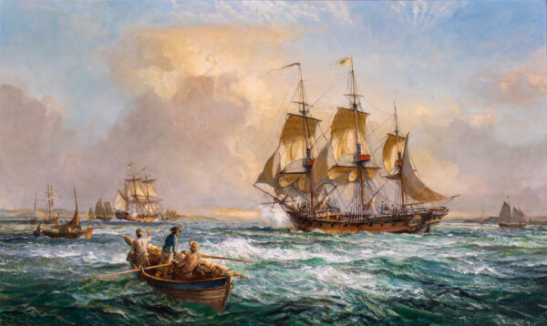 The Maryland Ship DEFENCE Chases the British Sloop OTTER Down Chesapeake Bay - Image 4