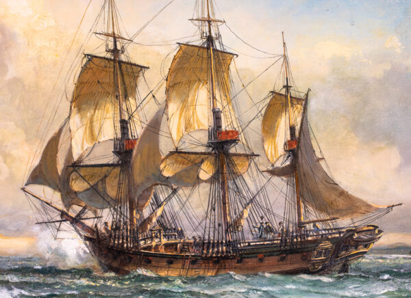 The Maryland Ship DEFENCE Chases the British Sloop OTTER Down Chesapeake Bay - Image 7
