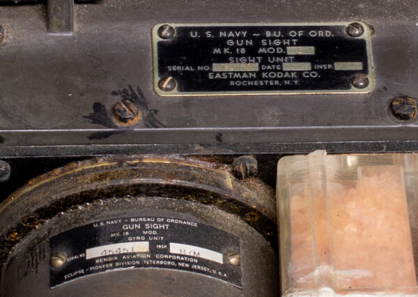 WWII US Navy Mark 18 Computing Turret Gun Sight - Image 4