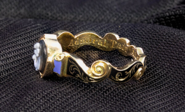 Memorial Ring for Napoleonic Era Royal Naval Admiral J.H. Tait - Image 7