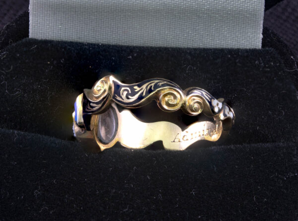 Memorial Ring for Napoleonic Era Royal Naval Admiral J.H. Tait - Image 2