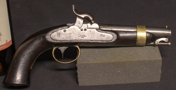 Rare N.P. Ames Navy Boxlock Percussion Pistol Model 1842 - Image 4