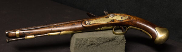 Early British Admiralty Long Sea Service Flintlock Pistol - Image 5