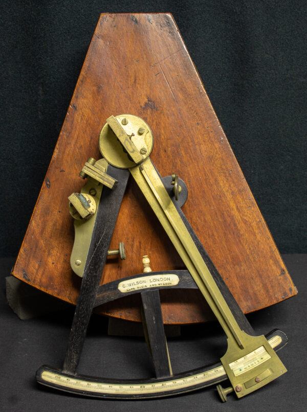 Mahogany Cased Octant Signed C. Wilson London - Image 4