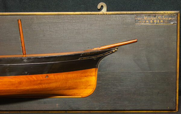 Builder's Half Hull Model of the Three Masted Schooner JASPER - Image 7