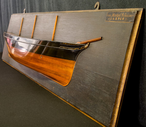Builder's Half Hull Model of the Three Masted Schooner JASPER