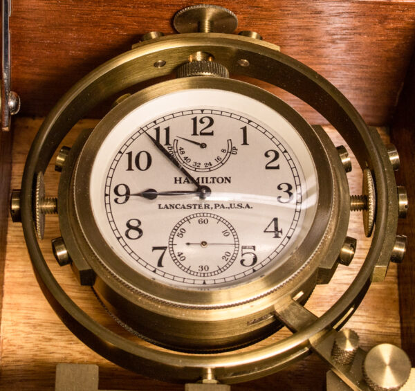 US Navy WWII Hamilton Deckwatch Chronometer - Image 8