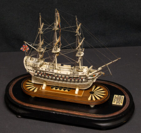 Napoleonic Prisoner of War Model of Royal Navy Third Rate HMS BULWARK